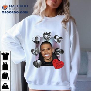 Chris Brown I Love Breezy Heart Photo Tshirt