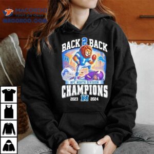 Detroit Lions Nfc North Division Champions Back To Back Tshirt