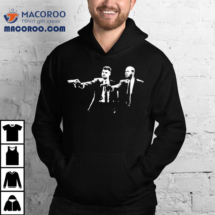 Joelinton And Bruno Guimaraes Pulp Fiction Style Shirt Joelinton And Bruno Guimaraes Pulp Fiction Style Shirt