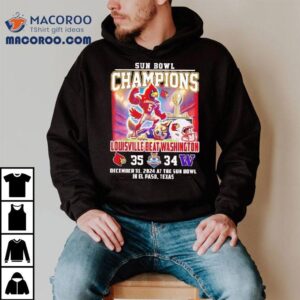 Louisville Cardinals Beat Washington Sun Bowl Champions Tshirt