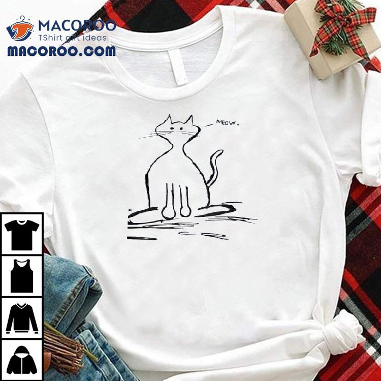 Meow Cat Drawing Shirt Meow Cat Drawing Shirt