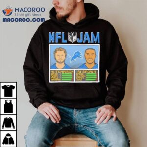 Nfl Jam Lions Hutchinson And St Brown Tshirt