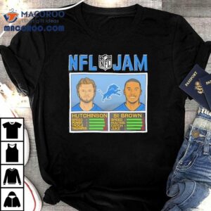 Nfl Jam Lions Hutchinson And St Brown Tshirt