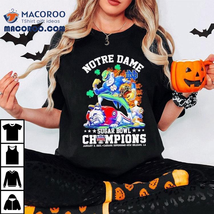 Notre Dame Fighting Irish Sugar Bowl Champions Allstate 2025 Caesars Superdome New Orleans La Shirt Notre Dame Fighting Irish Sugar Bowl Champions Allstate 2025 Caesars Superdome New Orleans La Shirt