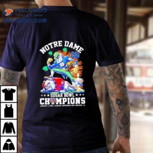 Notre Dame Fighting Irish Sugar Bowl Champions Allstate 2025 Caesars Superdome New Orleans La Shirt 3 Notre Dame Fighting Irish Sugar Bowl Champions Allstate Caesars Superdome New Orleans La Tshirt
