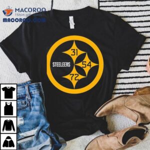 Pittsburgh Slers 31 Beanie Bishop Jr. 54 Zach Frazier 72 Tykeem Doss Logo Shirt 2 Pittsburgh Slers Beanie Bishop Jr Zach Frazier Tykeem Doss Logo Tshirt