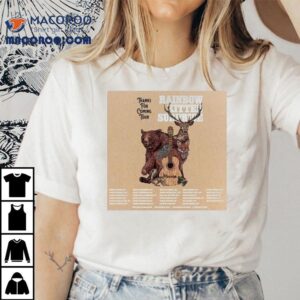 Rainbow Kitten Surprise Thanks For Coming Tour 2025 Bear Deer Guitar Shirt