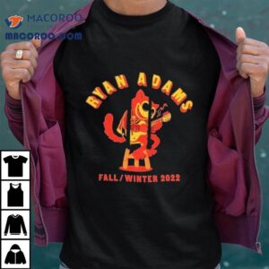 Ryan Adams Guitar Cat Fall Winter Tour Tshirt