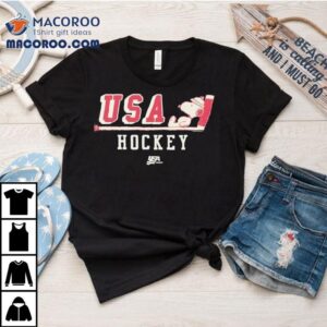 Snoopy Usa Hockey Shirt