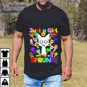 Sprunki Girl Wenda Just A Girl Who Loves Sprunki Toys Tshirt
