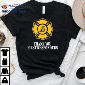 Thank You First Responders Basketball Logo Tshirt