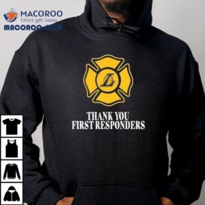 Thank You First Responders Basketball Logo Tshirt