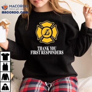 Thank You First Responders Basketball Logo Tshirt