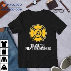 Thank You First Responders Basketball Logo Tshirt