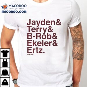 Washington Ampersand Stars Jayden Terry B Rob Ekeler Ertz Tshirt