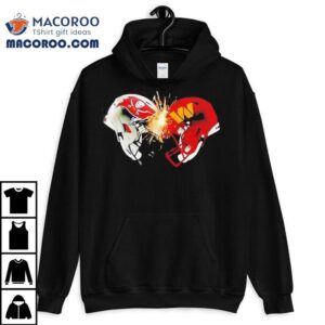 Washington Commanders And Tampa Bay Buccaneers Face Off Helmet Shirt