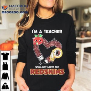 Washington Commanders I M A Teacher Who Just Loves The Redskins Hear Tshirt