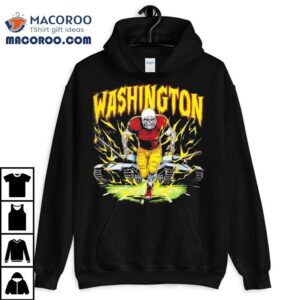 Washington Commanders Skeleton Football Player Shirt