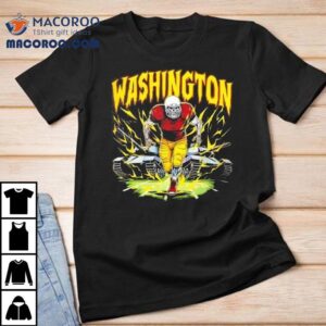 Washington Commanders Skeleton Football Player Tshirt