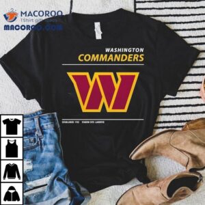 Washington Commanders Stadium Site Landover Est 1932 Shirt