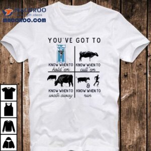 You’ve Got To Know When To Hold ’em Know When To Cull ’em Know When To Walk Away Shirt