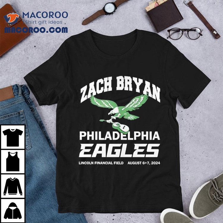 Zach Bryan Philadelphia Eagles Lincoln Financial Field August 6 + 7 Shirt Zach Bryan Philadelphia Eagles Lincoln Financial Field August 6 + 7 Shirt