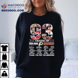 Years Of Redskins Thank You For The Memories Tshirt