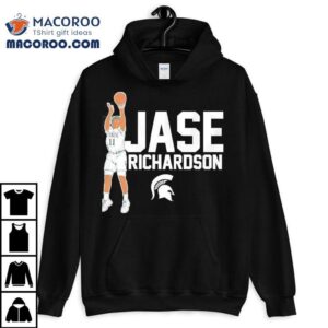 Jase Richardson Michigan State Spartans Men's Basketball Shirt 2 Jase Richardson Michigan State Spartans Men S Basketball Tshirt