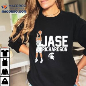 Jase Richardson Michigan State Spartans Men's Basketball Shirt 3 Jase Richardson Michigan State Spartans Men S Basketball Tshirt