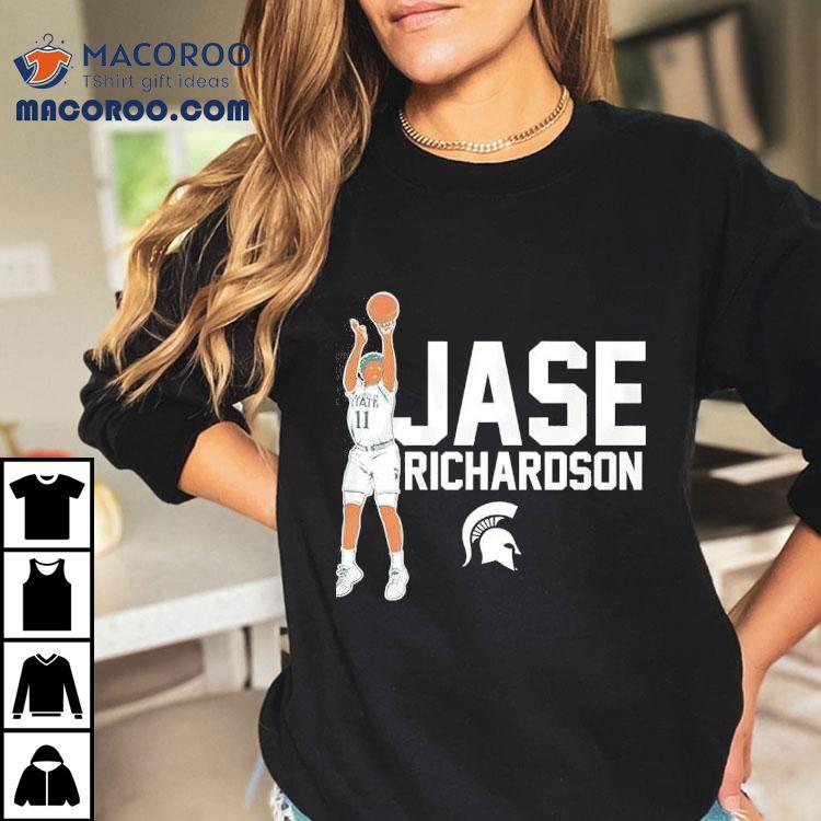 Jase Richardson Michigan State Spartans Men’s Basketball Shirt Jase Richardson Michigan State Spartans Men’s Basketball Shirt
