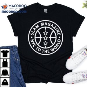 Slam Magazine Nyc To The World Baseline Circle Shirt 1 Slam Magazine Nyc To The World Baseline Circle Tshirt