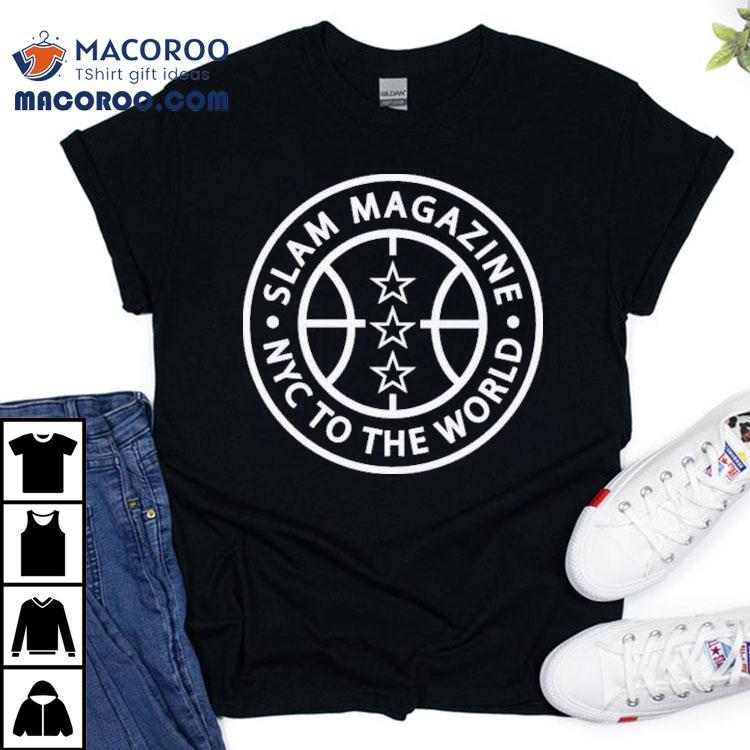 Slam Magazine Nyc To The World Baseline Circle Shirt Slam Magazine Nyc To The World Baseline Circle Shirt