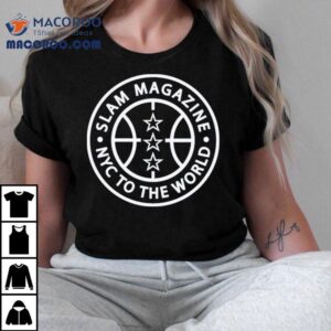 Slam Magazine Nyc To The World Baseline Circle Shirt 2 Slam Magazine Nyc To The World Baseline Circle Tshirt