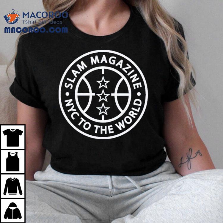 Slam Magazine Nyc To The World Baseline Circle Shirt Slam Magazine Nyc To The World Baseline Circle Shirt
