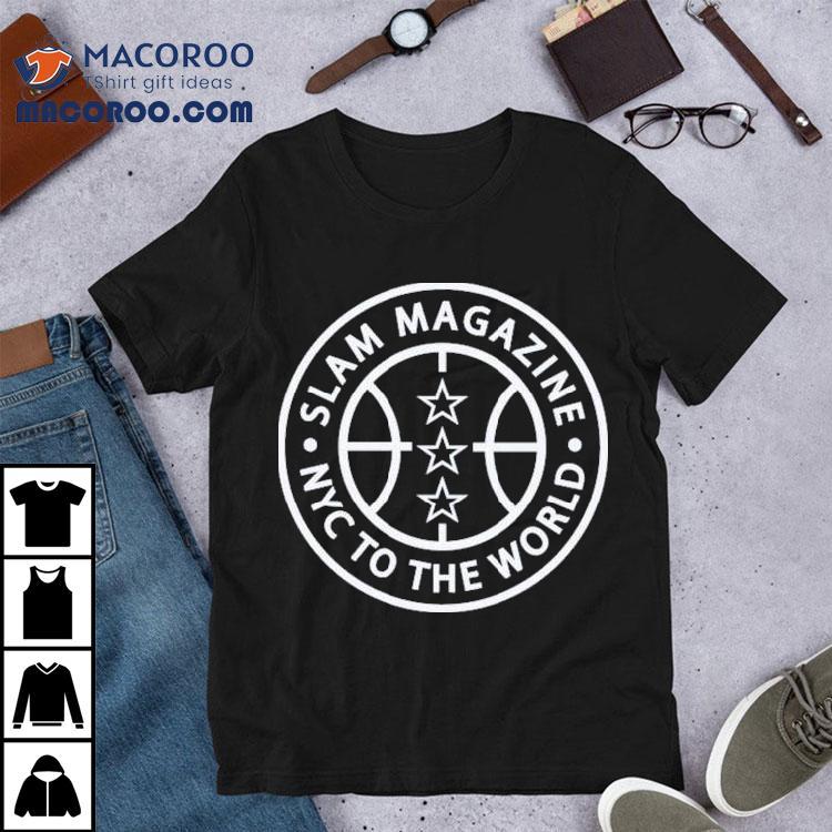 Slam Magazine Nyc To The World Baseline Circle Shirt Slam Magazine Nyc To The World Baseline Circle Shirt