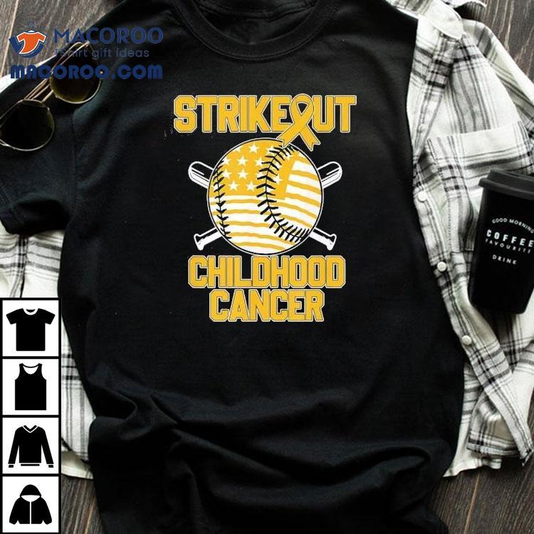 Strikeout Childhood Cancer Baseball Shirt Strikeout Childhood Cancer Baseball Shirt