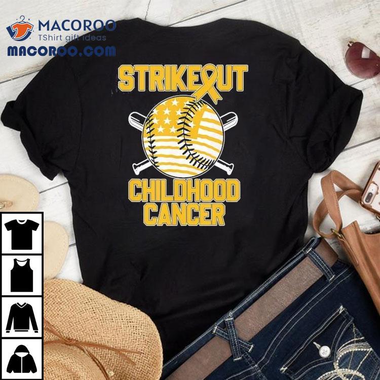 Strikeout Childhood Cancer Baseball Shirt Strikeout Childhood Cancer Baseball Shirt