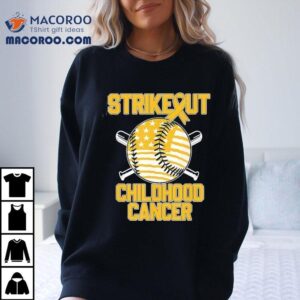 Strikeout Childhood Cancer Baseball Shirt 3 Strikeout Childhood Cancer Baseball Tshirt