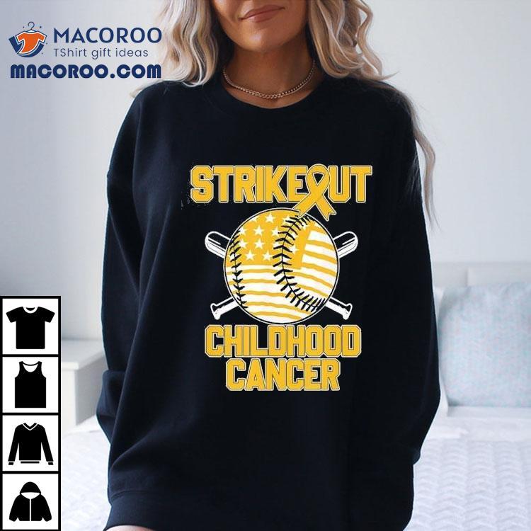 Strikeout Childhood Cancer Baseball Shirt Strikeout Childhood Cancer Baseball Shirt