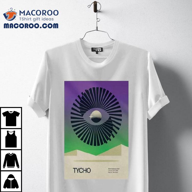 Tycho Detroit, Michigan January 23, 2025 Saint Andrew’s Hall Shirt Tycho Detroit, Michigan January 23, 2025 Saint Andrew’s Hall Shirt