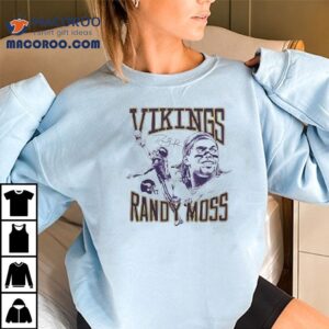 Vikings Randy Moss Signature Portrait Shirt