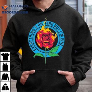 As December Falls Everything’s On Fire Rose Shirt