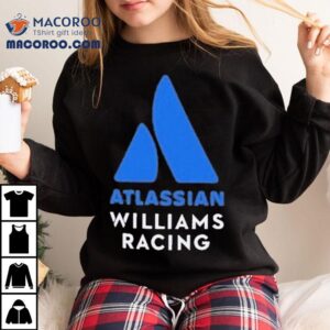 Atlassian Williams F1 Racing Stacked Logo Shirts 1 Atlassian Williams F Racing Stacked Logo S Tshirt