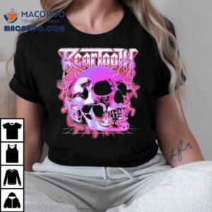 Beartooth Skull Neon Lightning Tshirt