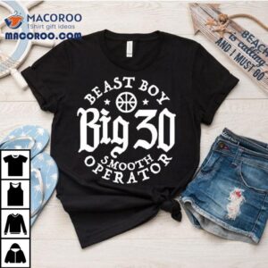 Dj Burns Jr Big Beast Boy Smooth Operator Logo Tshirt