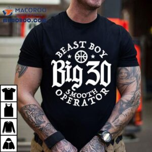 Dj Burns Jr Big Beast Boy Smooth Operator Logo Tshirt