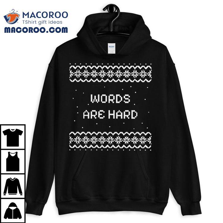 Evan And Katelyn Holiday Words Are Hard Shirt Evan And Katelyn Holiday Words Are Hard Shirt
