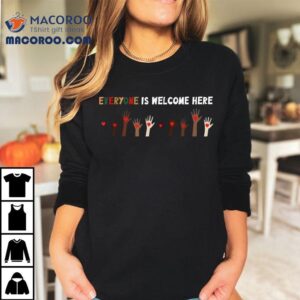 Everyone Is Welcome Here Idaho Teacher Tshirt