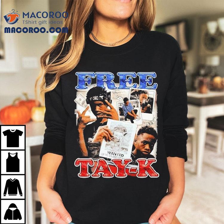 Free Tay-k Wanted Shirt Free Tay-k Wanted Shirt