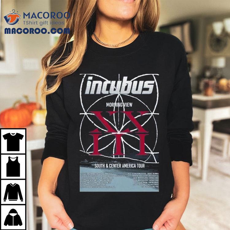 Incubus Morning View South And Center America Tour 2025 Shirt Incubus Morning View South And Center America Tour 2025 Shirt